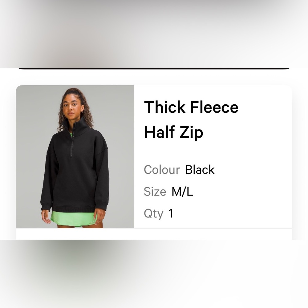 Lululemon Women's Black Sweatshirt